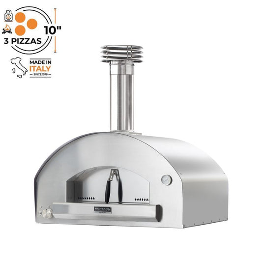 Fontana Mangiafuoco Stainless Steel Gas Pizza Oven - BBQ Direct UK